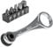 KLEIN TOOLS, Set di 5 mini cricchetti con Phillips, intaglio e adattatore per prese di altre dimensioni, per spazi ristretti 65200