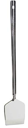 Turner Spatula Stainless Steel Food Turner Turning Spatula Long Handle Dosa Palta Chapati Roti Tavetha Pancake Crepe Burger Omelette Flipper Spatula Turner Scraper Kitchen Cooking Utensil (37cm x 7cm)