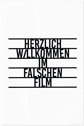 JUNIWORDS Poster, Herzlich Willkommen im falschen Film, 60 x 90 cm