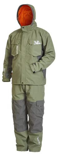 NORFIN Alpha Regenbekleidung zum Angeln, für die Jagd und zum Wandern - wasserdicht isoliert und atmungsaktiv - windabweisend, warm und bequem - Anzug aus Jacke und Hose