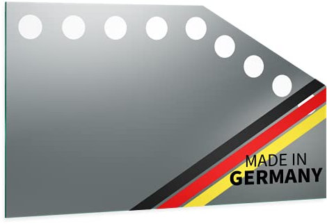 Spiegel ID Custom: Konfiguriere deinen Badspiegel mit LEDs für Dachschräge - Spiegel Badezimmerspiegel Wandspiegel Schräg Dachschrägenspiegel - Hollywood Oben