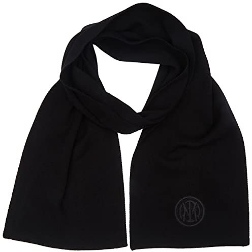 Inter , Schal mit 3D-Stickerei, offizielles Merchandising-Produkt, Schwarz, Einheitsgröße