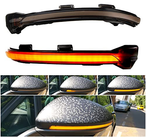 Aiyomi Dynamic LED Turn Signal Light Wing Mirror Indicator Light Replacement for VW Golf Mk7 7.5 7 Gti R GTD