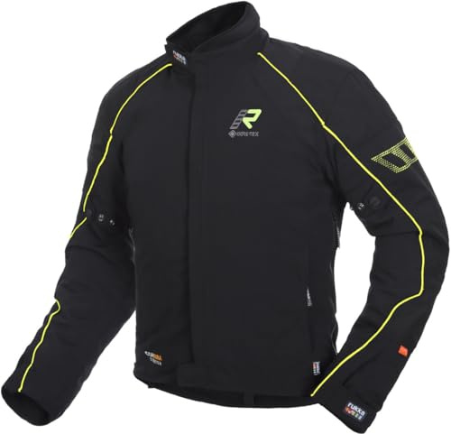 Rukka Comfo-R GTX Motorrad Textiljacke, schwarz/gelb, 52 | Gore-Tex