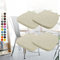 Aselbia 4er Set Stuhlkissen 40x38x3cm mit Bändern,Waschbare Sitzkissen rutschfest,Stuhlauflage Stuhlpolster Sitzkissen,Abnembar Bezug Mit Reißverschluss,Ideal für Zuhause Büro Küche Esszimmer,Beige