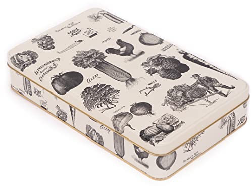 NOTIQUE Blechdose Metalldose mit Deckel, Nostalgic Art Dose Box, Keksdose, Vorratsdose für Kleinigkeiten – Kollektion Herbarium (Retro)