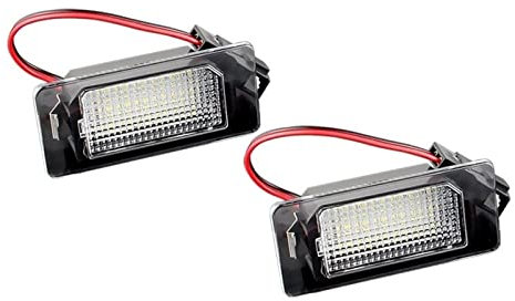 MURRAYLE Kennzeichenbeleuchtung für Audi A3, A4, S4, A5, S5, RS5, S6, A7, S7, RS7, 2013, Allroad, TT, Q3, Q5, SQ5, Q7, 2 Stück