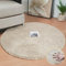 ORINOVA Runder Teppich Beige Flauschig Waschbar Fellteppich 120 cm Kunstfell Kurzflor Teppich Schlafzimmer Rund Wohnzimmer Bettvorleger Kinderzimmer Weich Deko