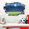 ANHUIB 3D Fussball Wandtattoo - Wandaufkleber für Kinderzimmer, Jugendzimmer Junge Teenager - Wandsticker Fußball für Wohnzimmer, Schlafzimmer Deko