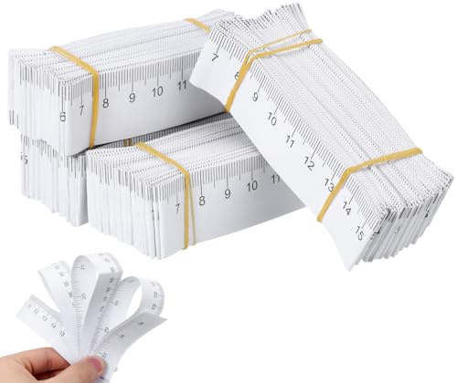 DOITOOL 200 StüCk Einweg Papier MaßBäNder 100cm - Doppelseitiges Metermaß | Weiß Beschreibbares Medizinisches KöRperband 1m NäHen, Fitness Wunddokumentation, ReißFestes Papiermassband