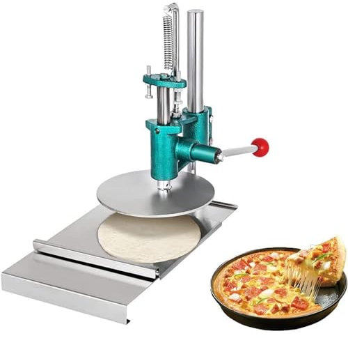 URJWAN Presse à PâTe à Pizza, Machine à PâTisserie éLectrique, Rouleau à PâTe Manuel en Acier Inoxydable, Machine à PâTes, pour PâTe à Pizza Et PâTisserie,16cm