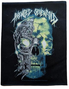 Avenged Sevenfold - Mechanical Skull - Backpatch multicolor 100% Polyester Band-Merch, Bands