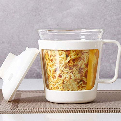 Boîte à Lunch Boîte à Lunch en Verre ; Boîte à Lunch de Nouilles instantanées ; Bac à légumes ; Boîte à Lunch en Verre ; avec Couvercle, Peut être chauffé au Micro-Ondes ; Bol de s