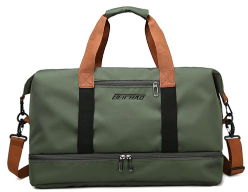 ZAYOKO Sporttasche & Reisetasche für Damen und Herren, Sport Travel Bag Weekender mit Schuhfach & Nassfach, Handgepäck Tasche für Reisen Gym Yoga