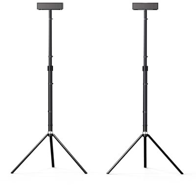 ULTIMEA Speaker Stands Pair, Adjustable Height Speaker Stands for Nova S80, Extends 24.4 to 36.6 for Optimal Ear Level, Speaker Stands for Surround Sound, Floor Standing Speaker Holder, Steady S80