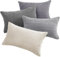 Topfinel Kissenbezug 30x50cm Grau Kordsamt Kissenbezüge 4er Set Kissenhülle Dekokissenbezug Sofakissen Dekokissen deko für Sofa Schlafzimmer Wohnzimmer Balkon Kinder lauschig Farbverlauf