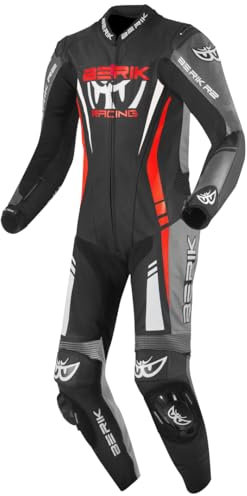 Berik Absolute GP Combinaison moto une pièce en cuir, schwarz/grau/rot, 54