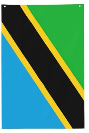 Tansania-Flagge, Druck, Wintergartenflaggen, Hof, Veranda, Hausflagge, Flaggen für Heimdekoration und Gartendekoration