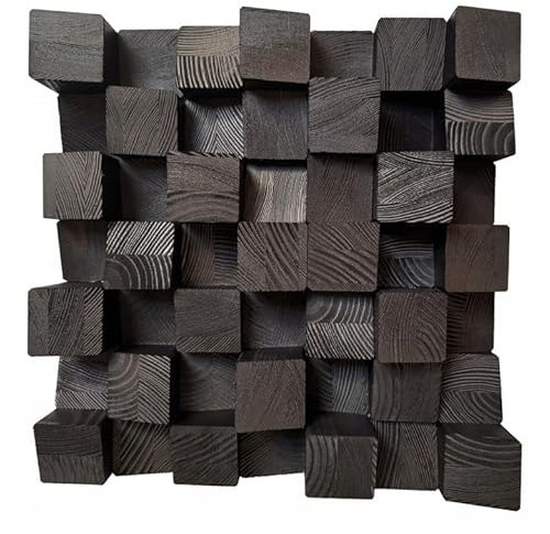 IG Acoustics Skyline PRO Diffuseur acoustique 2D - Panneau mural en bois - Panneau acoustique (noir)