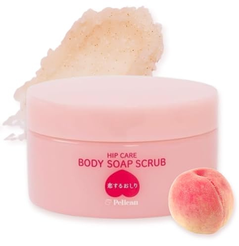 Koisuru Oshiri Body Washable Soap Scrub, Sweet Peach Scent, 180g