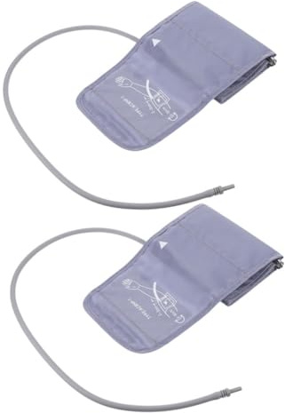 Oberarm Blutdruckmanschette Verstellbar 22-32cm, 2 Stück | Vliesstoff und Gummi, Loch 5mm, für Reiseeinsatz und Ersatzpflege, Angenehm
