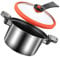 SOLUSTRE Low Pressure Cooker Micro Pressure Pot for Soup Steaming Braising Gas Induction Cookers Nutrient Rich Cooking