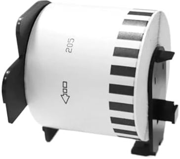 ForgeCore Thermopapierrolle, 1–4 Rollen, DK-44205, Etikett, 62 mm x 30,48 m, durchgehend, kompatibel mit Etikettendrucker QL-700, QL-800, Weiß(1 Rolls DK-44205)