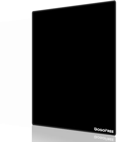 Black Glass Mousepad with Hard Surface for Gaming and Office, Ultra Smooth Mouse Mat, Water-Resistant Glass Mouse Pad Precision Speed Control for Esport/Home (9.4’’×11.8’’)