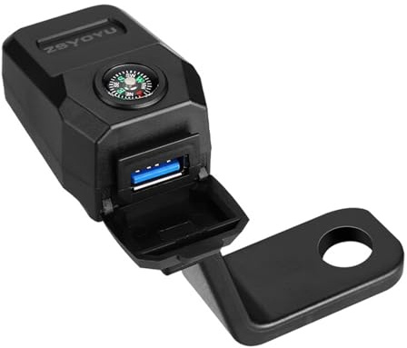 YIGZYCN Cargadores USB universales para teléfono de bicicleta, 36 W, impermeable, tecnología de carga rápida, brújulas direccionales integradas, cargadores USB para bicicleta