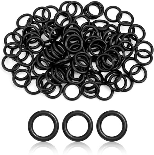 Alethron 100 Stück O Ringe Gummi Klein 16mm x 11mm x 2.5mm Dichtungsringe Set O Ring Dichtung Seals Gummidichtung Rund Dichtringe Gummi Oringe O-ring für Wasserhahn Spülventile Waschbecken Duschablauf