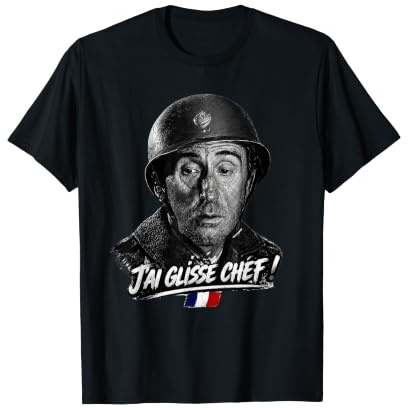 Cadeau Noel Drole J'Ai GLISSÉ Chef Humour LA 7eme Compagnie T-Shirt
