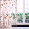 Tüll Vorhang, 100 * 200cm Bunte Tulpen Druck Tüll Vorhänge Sheer Drape Balkon Fenster Dekoration (Orange)