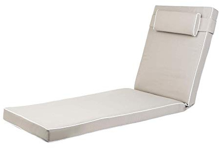 Alfresia Sun Lounger Replacement Cushion with Back Support | 10cm foam filling with easy clean water resistant polyester cover