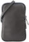 SH Leder Damen Echtleder Handytasche Umhängetasche Geldbörse Multifunktion Beutel Mini Bote Abnehmbar Verstellbar Schultergurt Handy bis 6,8 Zoll 11x18cm Jana G269 (Dunkel Grau)