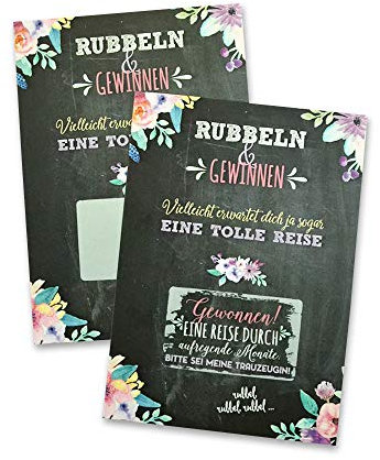 FEENSTAUB Trauzeugin Rubbelkarte, Willst du meine Trauzeugin sein Karte, A6 Karte zum Aufrubbeln, Überraschung Beste Freundin, Trauzeugin fragen Geschenk, Originell Trauzeugin fragen