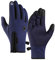 Touchsceen, guanti isolati in pile, termici, antivento, neve, caldi sport invernali, sci, snowboard, equitazione, motociclismo, bicicletta, escursionismo, campeggio, guanti (blu intenso, XL per uomo)