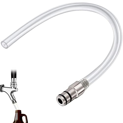 Growler Filler Tube Hose Growler Filler Hose Growler Filling Tube for Standard Beer Faucets Beer Keg Beer Tap or Homebrew Wine Making Beer Brewing