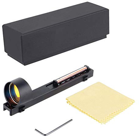 ToopMount Zielfernrohr Red Fiber Dot 1x28mm Taktisch-optisches Outdoor-Schießvisier Jagd Holographisches Reflexvisier für 11mm Flintenlaufschiene