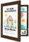 Americanflat A4 Bilderrahmen für Kinderzeichnungen - Walnuss - Zeigt 22x28 mit Passepartout & 25x32 ohne Passepartout - Verbundholz mit Bruchsicherem Glas - Horizontale & Vertikale Versionen
