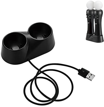 Charging Dock Compatible for PS4 VR PSVR Move, Charging Station for PSVR Move Motion Controllers