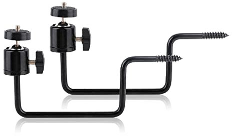 WILDGAMEPLUS CNC Aluminiumlegierung Mount Stand,2-Stücke 360° Rotation 3/8 Zoll zu 1/4 Zoll Schraube Baum Mount Halter Stick für Wald Trail Kameras WG-2CS01