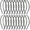 20 Pack Bulk 5 MM Thin Black Plain Blank Hard Wire Metal Headbands Base Hair Bands Clasps Tiara DIY Crafting Accessories for Women
