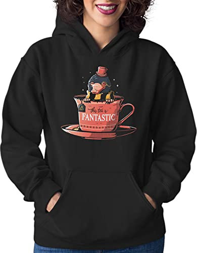 T-Nerds - Fantastic Tea - Damen Hoodie 4XL - schwarz