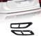 MSRAO Auto Auspuff Schalldämpfer Trim Cover Aufkleber Zubehör Für VW Für Tiguan L 2020 2021 2022