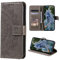 CoverKingz Handytasche kompatibel mit Samsung Galaxy S23 Ultra - Handy Case mit Kartenfach Handyhülle - Flipcase klappbar Motiv Mandala Grau