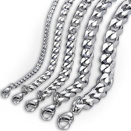 UNIQAL | Königskette Armband/Edelstahl/Kettenglieder | versilbert (19cm/7mm)