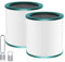 Amalfy 2 Pack of 360° Glass HEPA Filter Replacement Compatible with Dyson Pure Cool Link TP01/TP02 Purifying Tower Fan, Dyson Pure Cool Me BP01 Personal Purifying Fan
