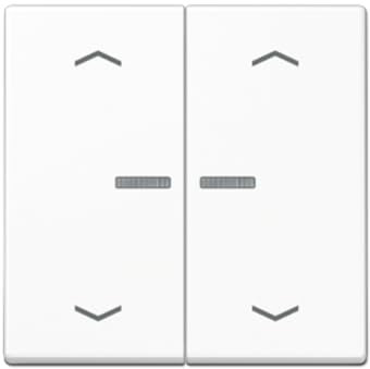 Jung A102KO5PWW Wippe für Serientaster Lichtleiter Pfeile (Duroplast) Alpinweiß Serie A