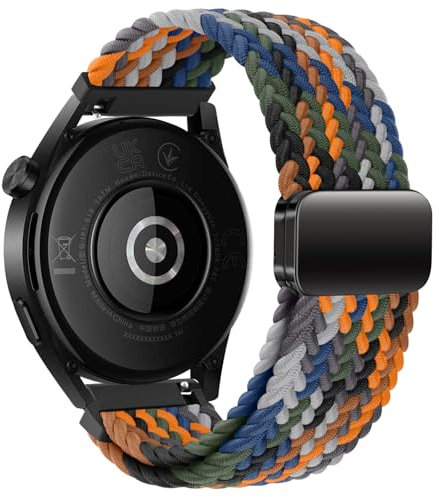 Dumgeo für Huawei Watch GT2 Armband 46mm, 22mm Elastic Adjustable Nylon Armband für Huawei Watch GT/GT Active/GT 3 46mm/GT3 Pro 46mm/Huawei Watch GT2 Pro/Huawei Watch GT 2e/Huawei Watch GT Runner (D)