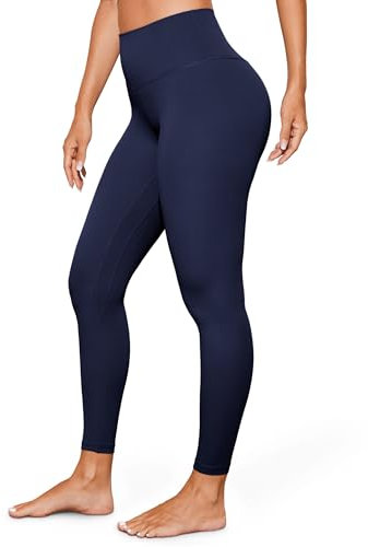 BAYDI Leggings Damen High Waist Sport Leggings Naked Feeling Blickdicht Gym Leggings für Yoga, Jogging, Sport und Outdoor - 25 Inches